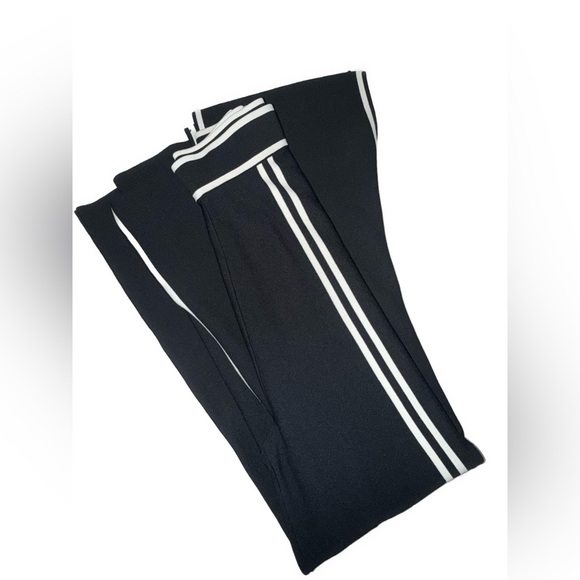 Joseph Ribkoff Striped Wide Leg Split Hem Capri Pants – Size M - Picture 6 of 8